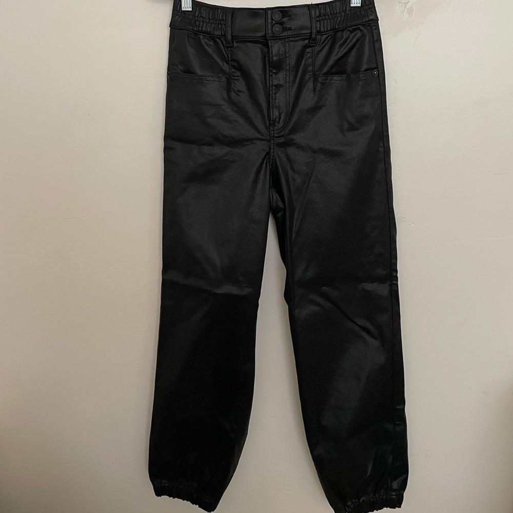 Faux Leather Jogger Pant